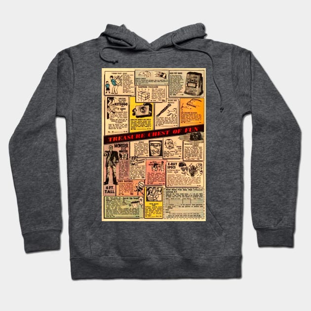 Vintage Comic Book Ads Hoodie by BlueLine Design